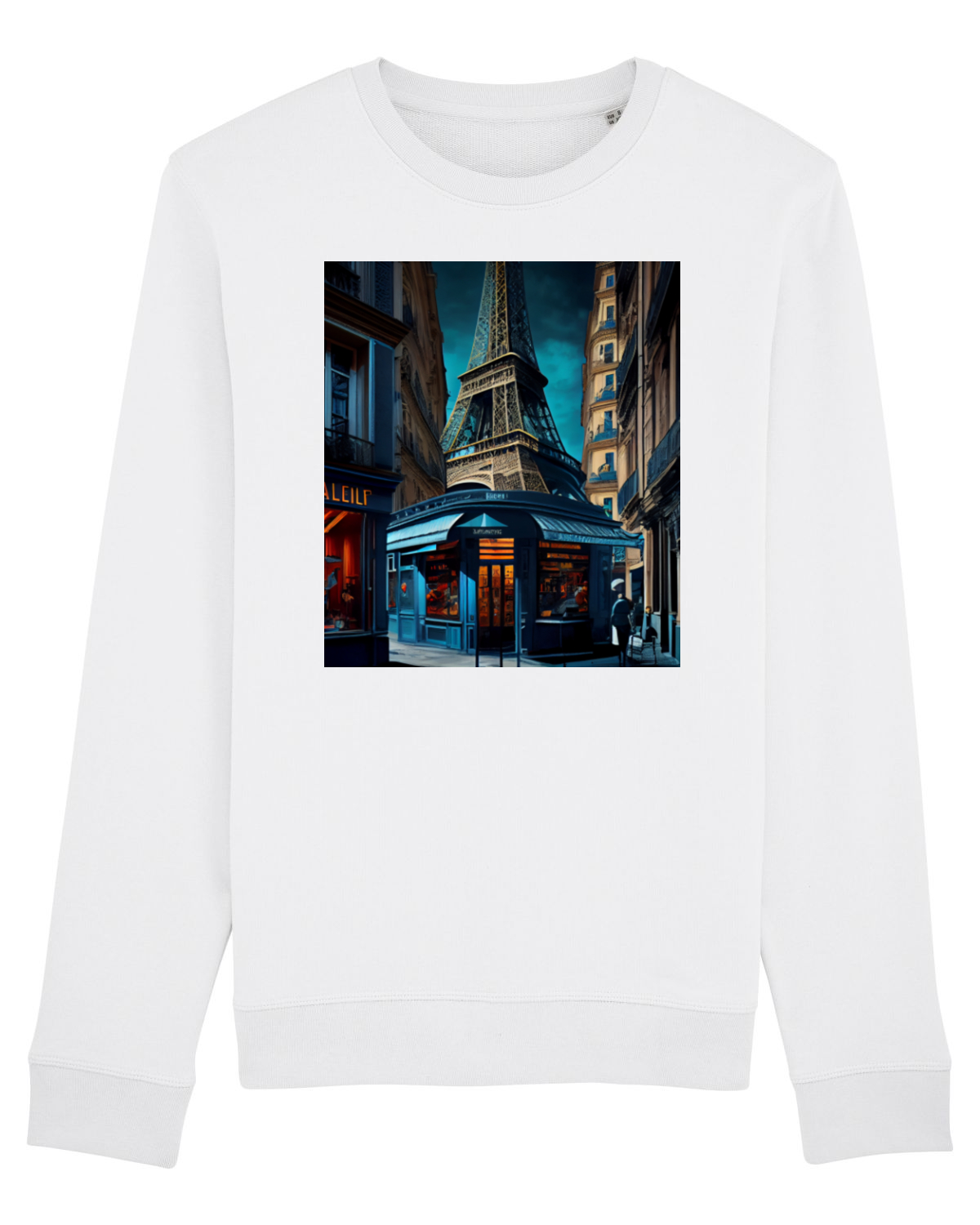 Bluză mânecă lungă Unisex Rise White