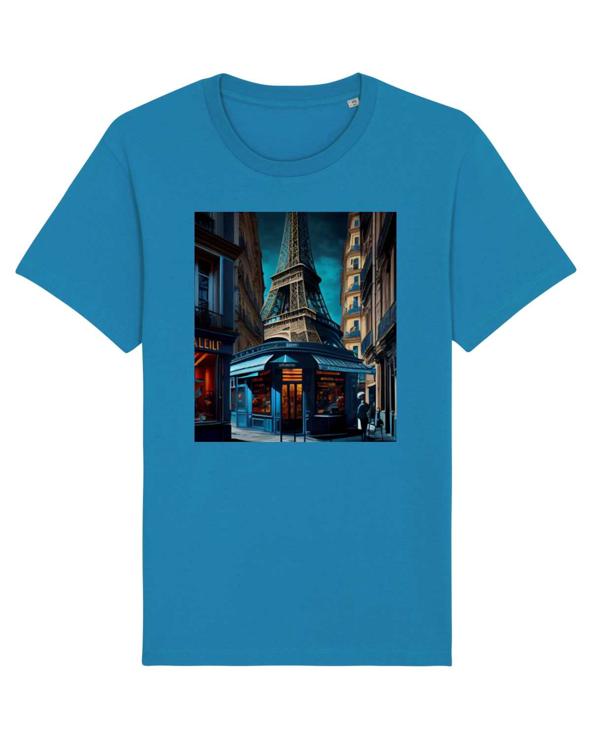 Tricou mânecă scurtă Unisex Rocker Azur