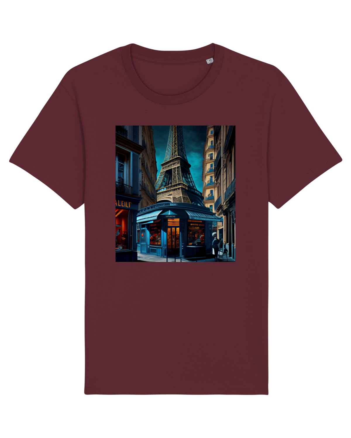 Tricou mânecă scurtă Unisex Rocker Burgundy