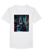 DIGITAL ART 40 Tricou mânecă scurtă guler larg Bărbat Skater