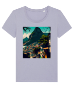 DIGITAL ART 42 Tricou mânecă scurtă guler larg fitted Damă Expresser