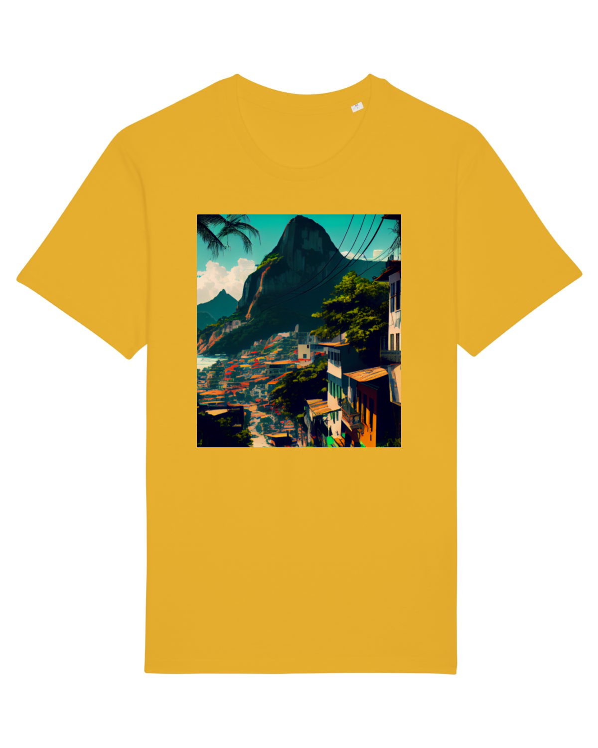 Tricou mânecă scurtă Unisex Rocker Spectra Yellow