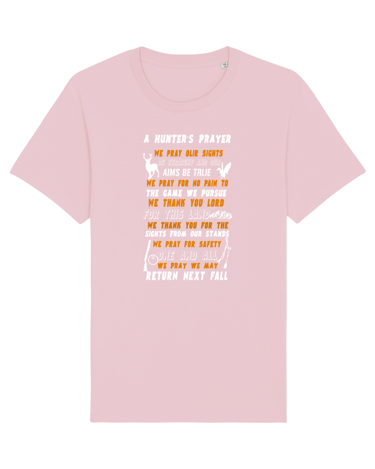 Tricou mânecă scurtă Unisex Rocker Cotton Pink