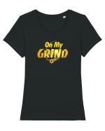 On my GRIND Tricou mânecă scurtă guler larg fitted Damă Expresser