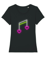 Romantic incurabil Tricou mânecă scurtă guler larg fitted Damă Expresser