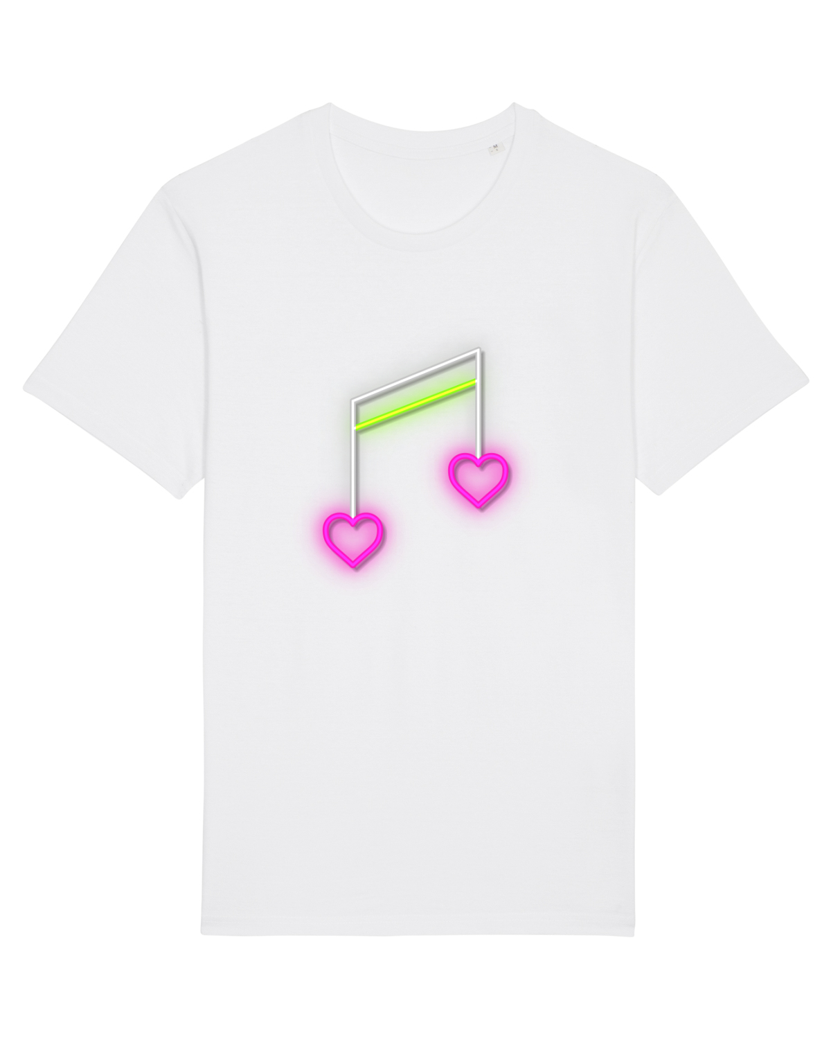 Tricou mânecă scurtă Unisex Rocker White