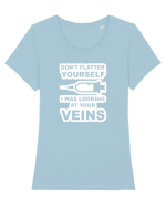 NURSE Tricou mânecă scurtă guler larg fitted Damă Expresser