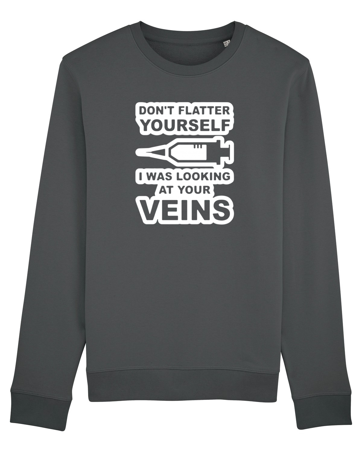 Bluză mânecă lungă Unisex Rise Anthracite