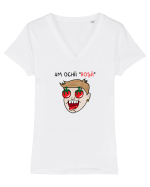 Am ochii ROȘII Tricou mânecă scurtă guler V Damă Evoker