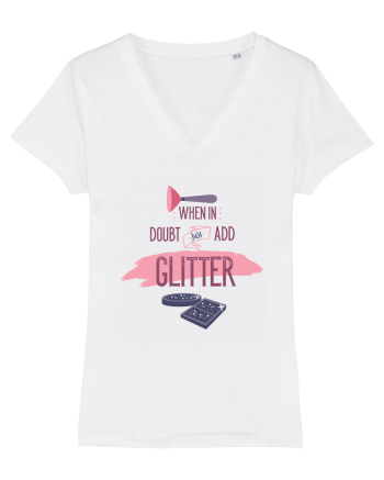 When In Doubt Just Add Glitter White