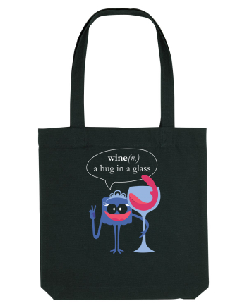 Wine, A Hug In A Glass Black
