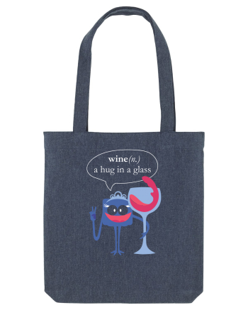Wine, A Hug In A Glass Midnight Blue