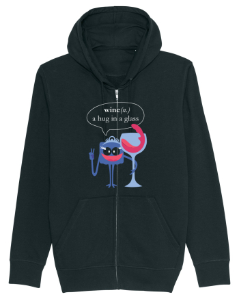 Wine, A Hug In A Glass Black