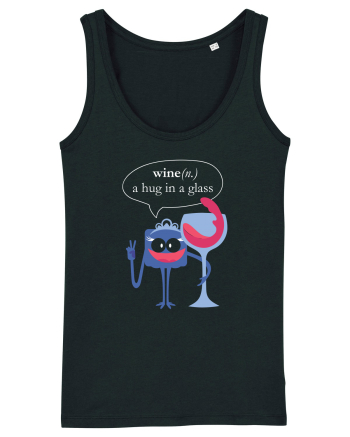 Wine, A Hug In A Glass Black