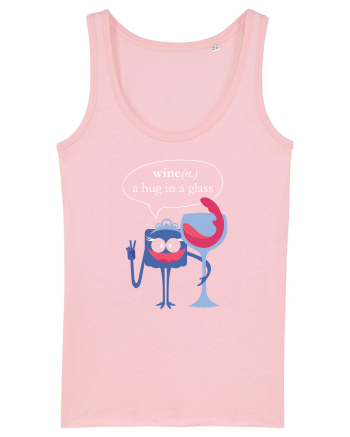 Wine, A Hug In A Glass Cotton Pink