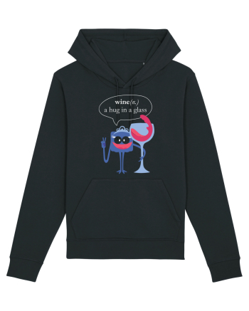Wine, A Hug In A Glass Black