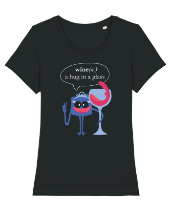 Wine, A Hug In A Glass Black