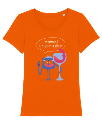 Wine, A Hug In A Glass Bright Orange