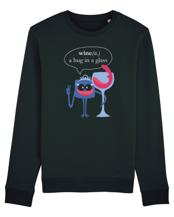 Wine, A Hug In A Glass Black