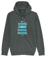 Without Me Is Just Aweso Hanorac cu fermoar Unisex Connector