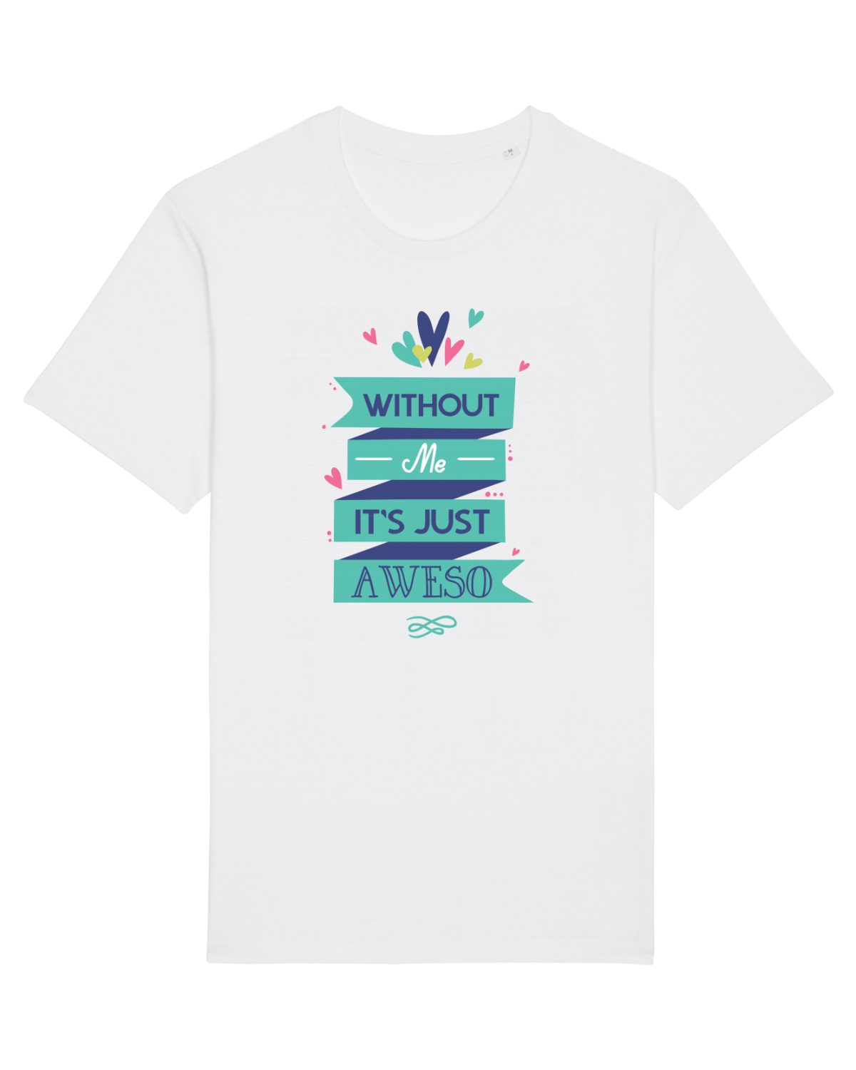 Tricou mânecă scurtă Unisex Rocker White