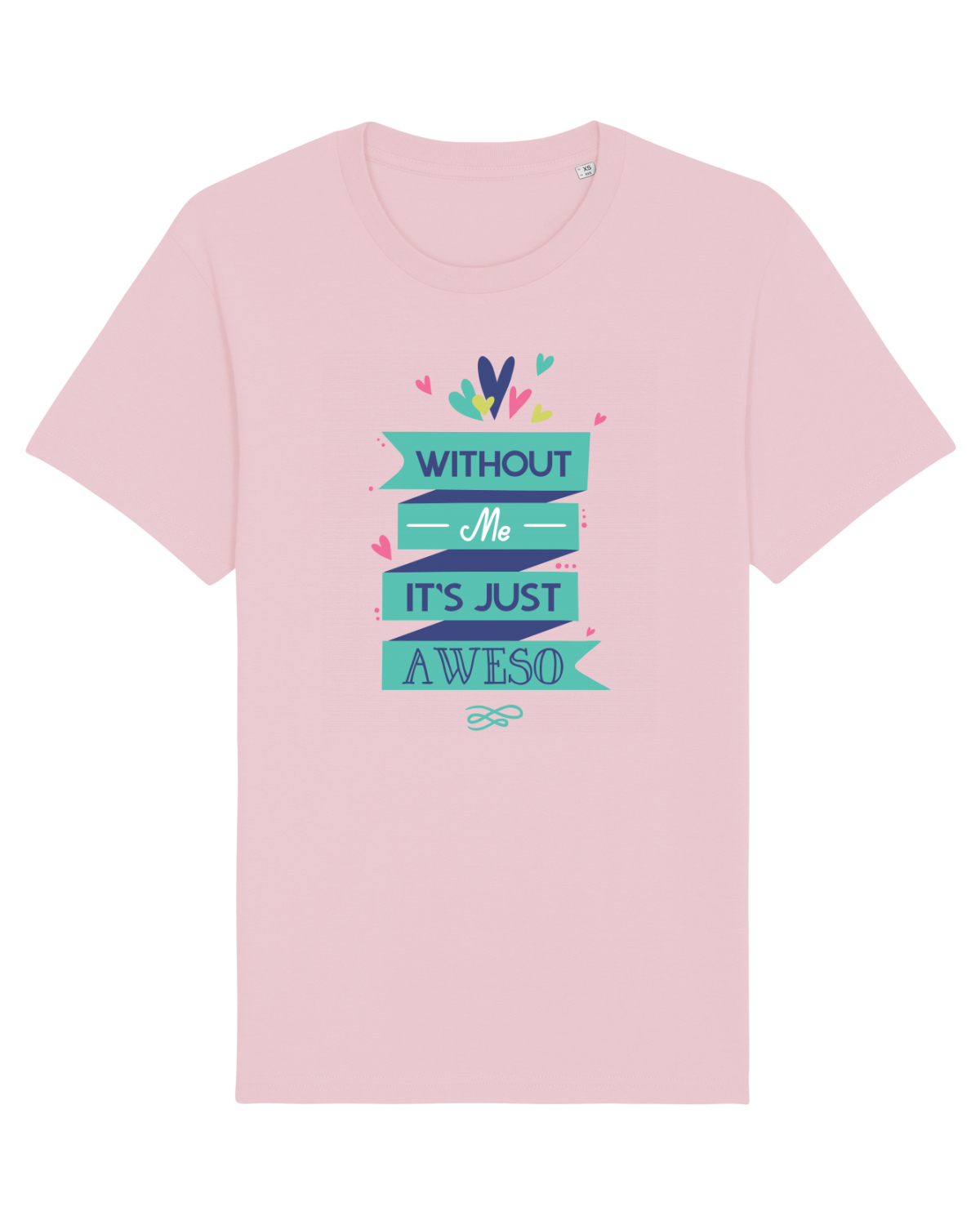 Tricou mânecă scurtă Unisex Rocker Cotton Pink
