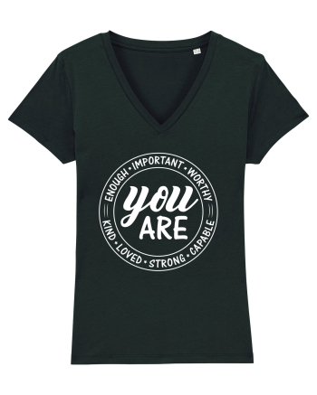 You are enough important worthy kind loved strong capable Black
