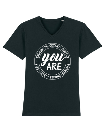 You are enough important worthy kind loved strong capable Black