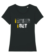 I grind I get Tricou mânecă scurtă guler larg fitted Damă Expresser