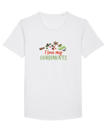 Love my condiments Tricou mânecă scurtă guler larg Bărbat Skater