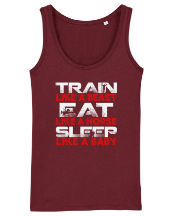 TRAIN EAT SLEEP Burgundy