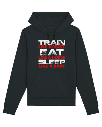 TRAIN EAT SLEEP Black
