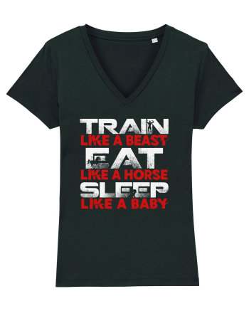 TRAIN EAT SLEEP Black
