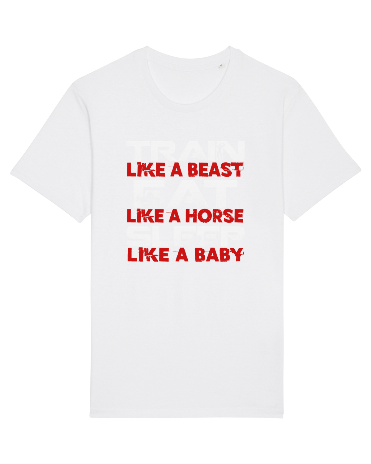 Tricou mânecă scurtă Unisex Rocker White