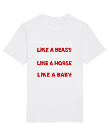 TRAIN EAT SLEEP White