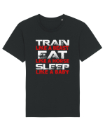 TRAIN EAT SLEEP Tricou mânecă scurtă Unisex Rocker