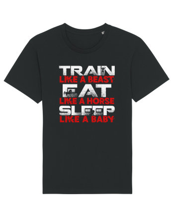 TRAIN EAT SLEEP Black