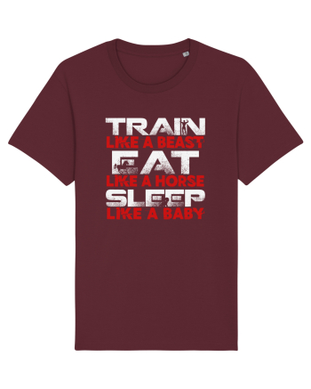 TRAIN EAT SLEEP Burgundy