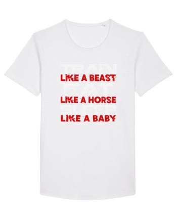 TRAIN EAT SLEEP White