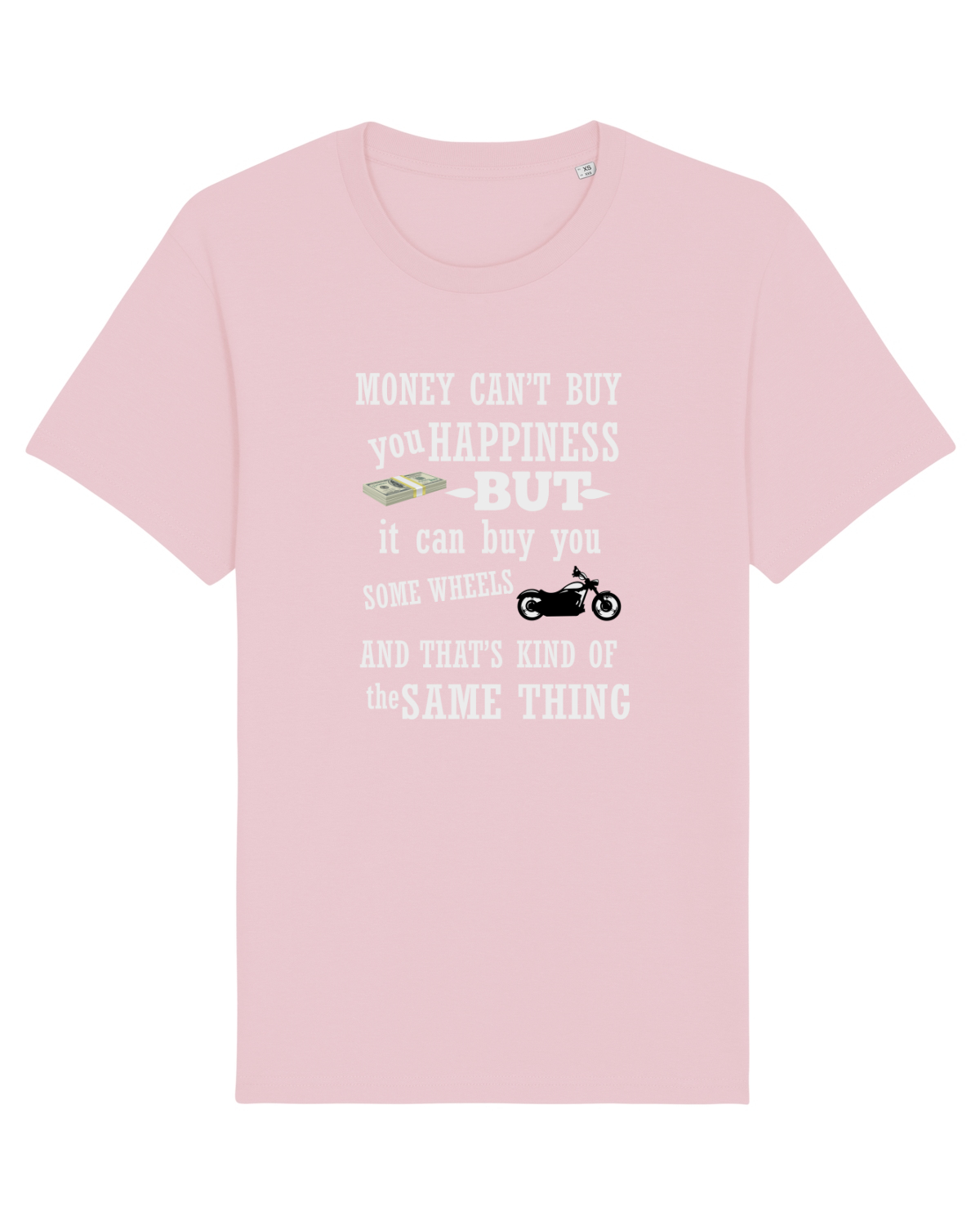 Tricou mânecă scurtă Unisex Rocker Cotton Pink