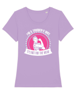 TRUCKERS WIFE Tricou mânecă scurtă guler larg fitted Damă Expresser
