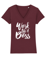 BOSS Tricou mânecă scurtă guler V Damă Evoker