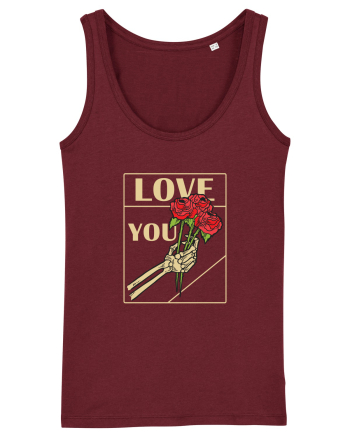 LOVE YOU - white Burgundy