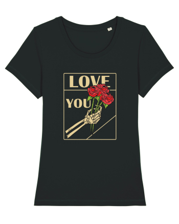 LOVE YOU - white Black