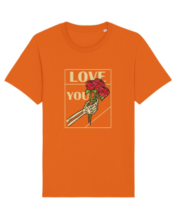 LOVE YOU - white Bright Orange