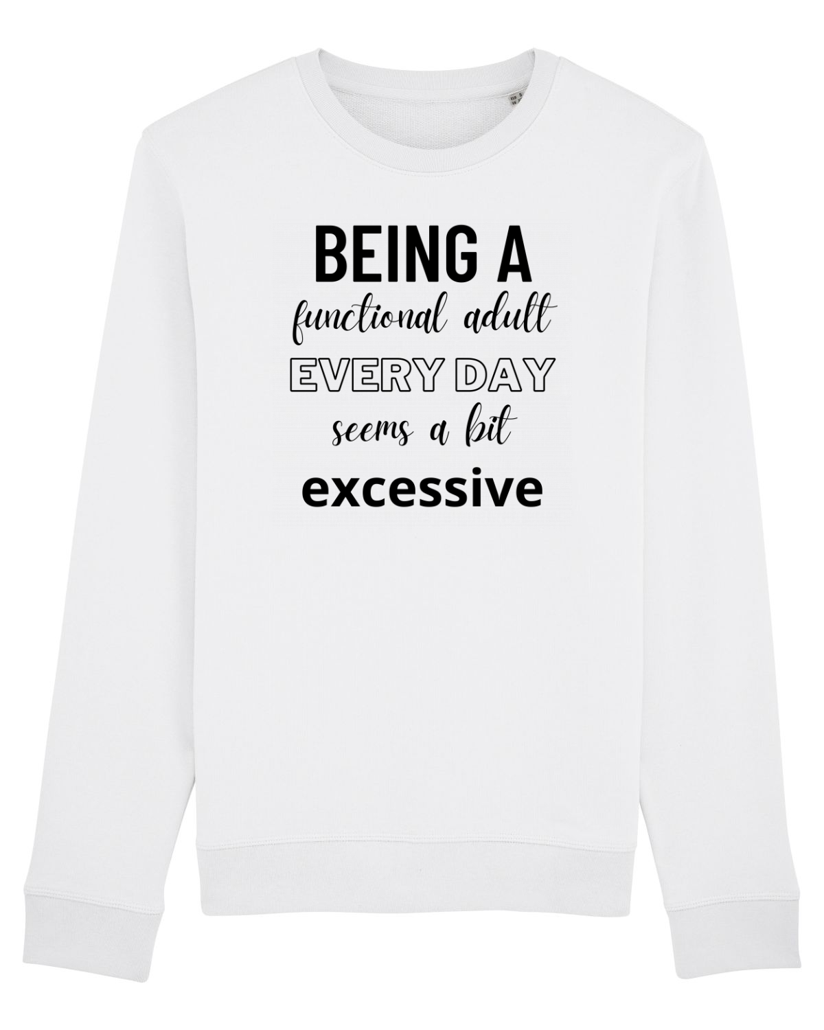 Bluză mânecă lungă Unisex Rise White