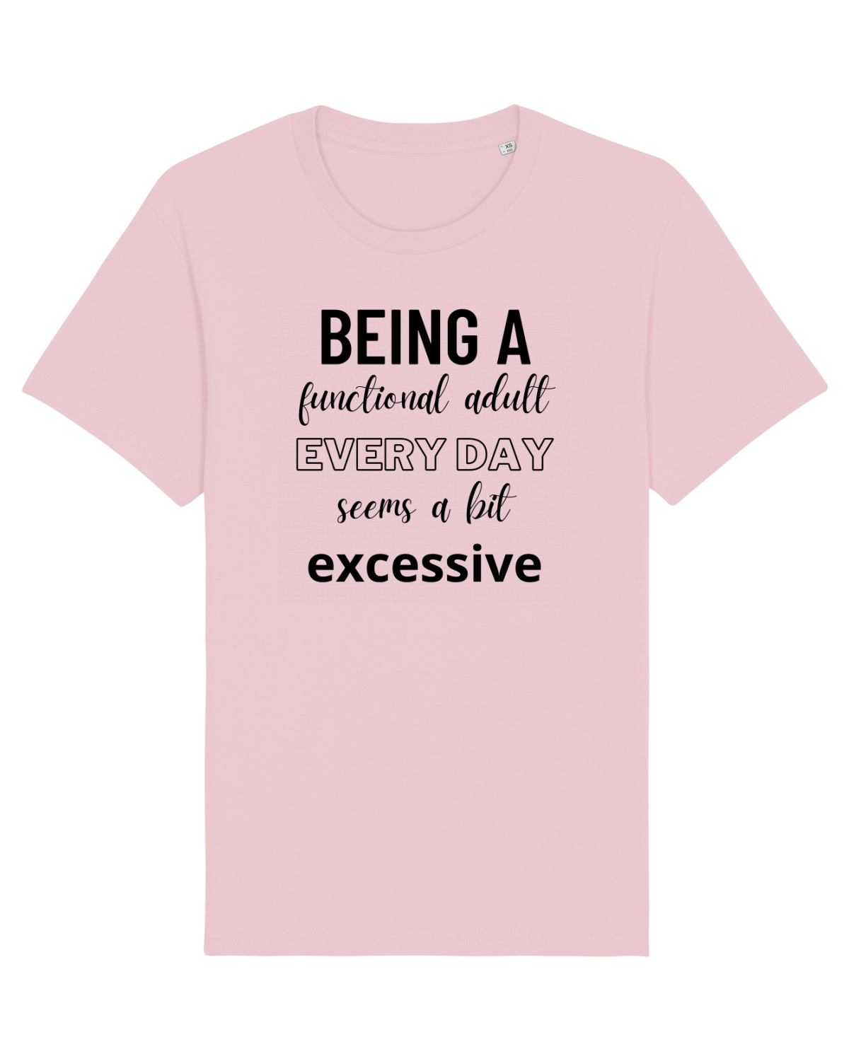 Tricou mânecă scurtă Unisex Rocker Cotton Pink