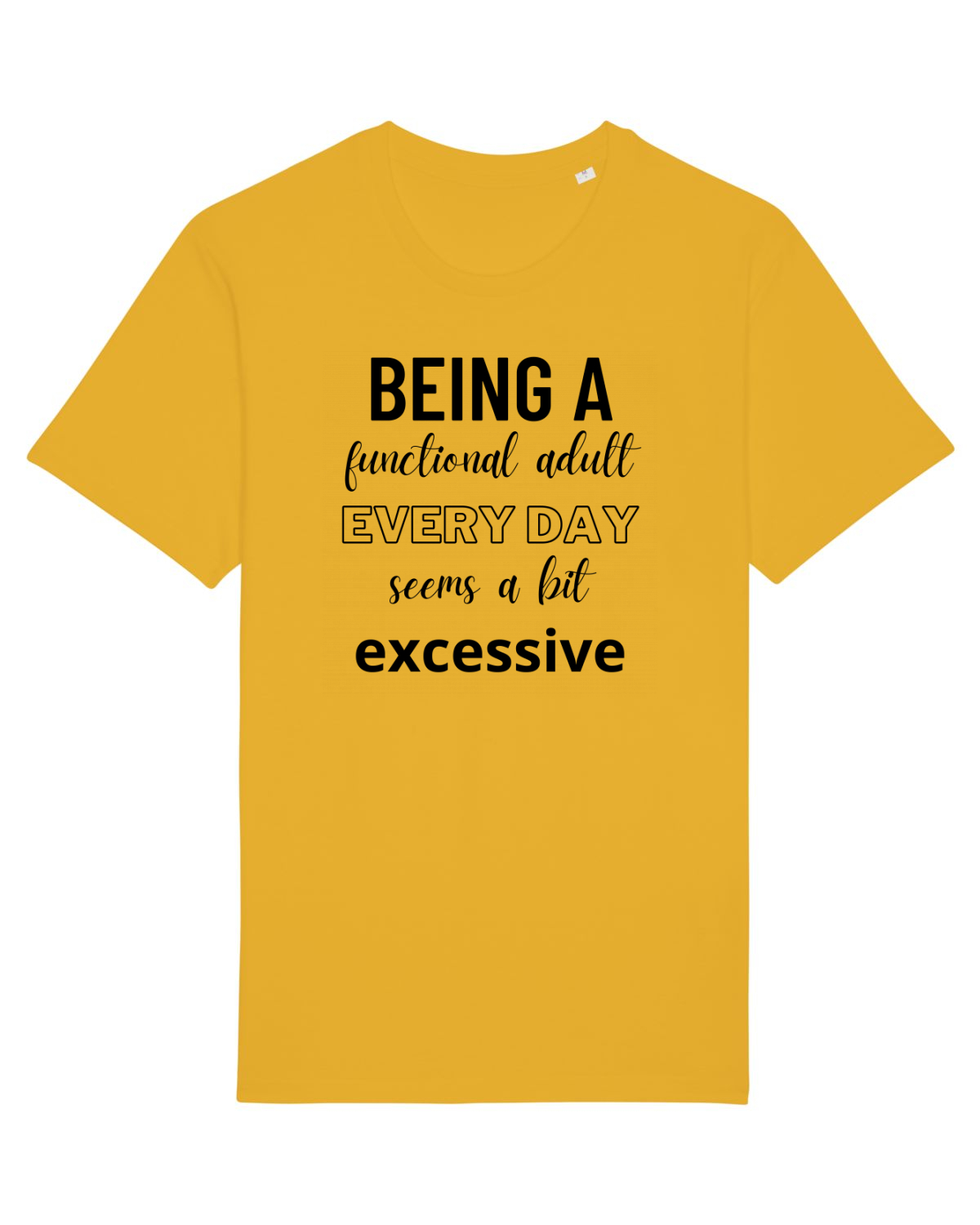 Tricou mânecă scurtă Unisex Rocker Spectra Yellow