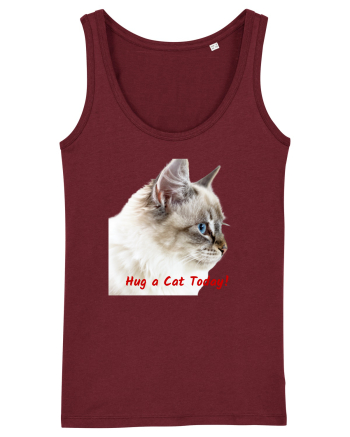 Hug a cat today Burgundy