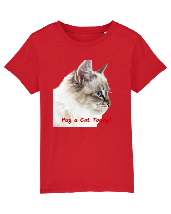 Hug a cat today Red